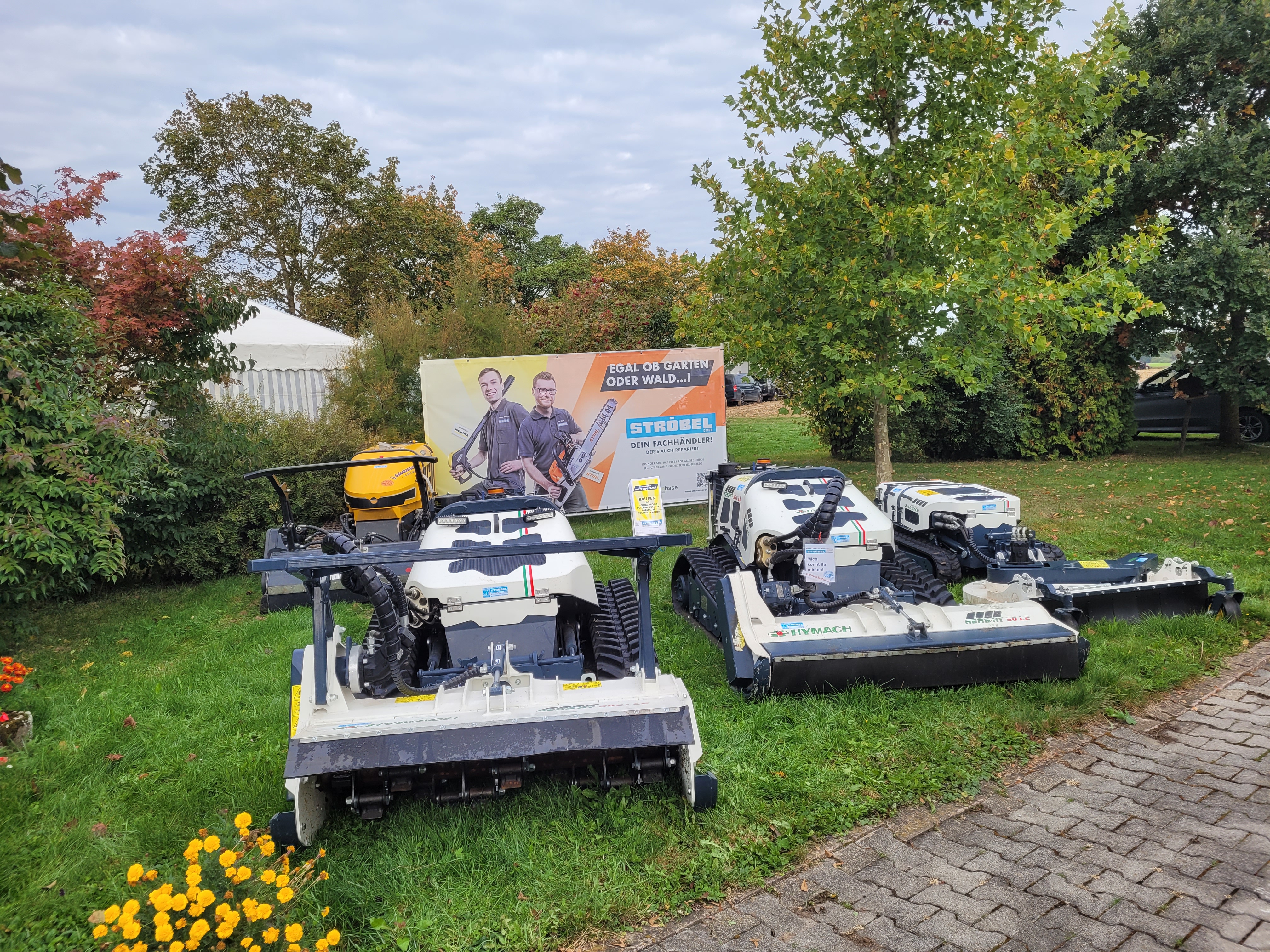 Herbhy 50 Raupe mit Gras- und Forstmulchkopf