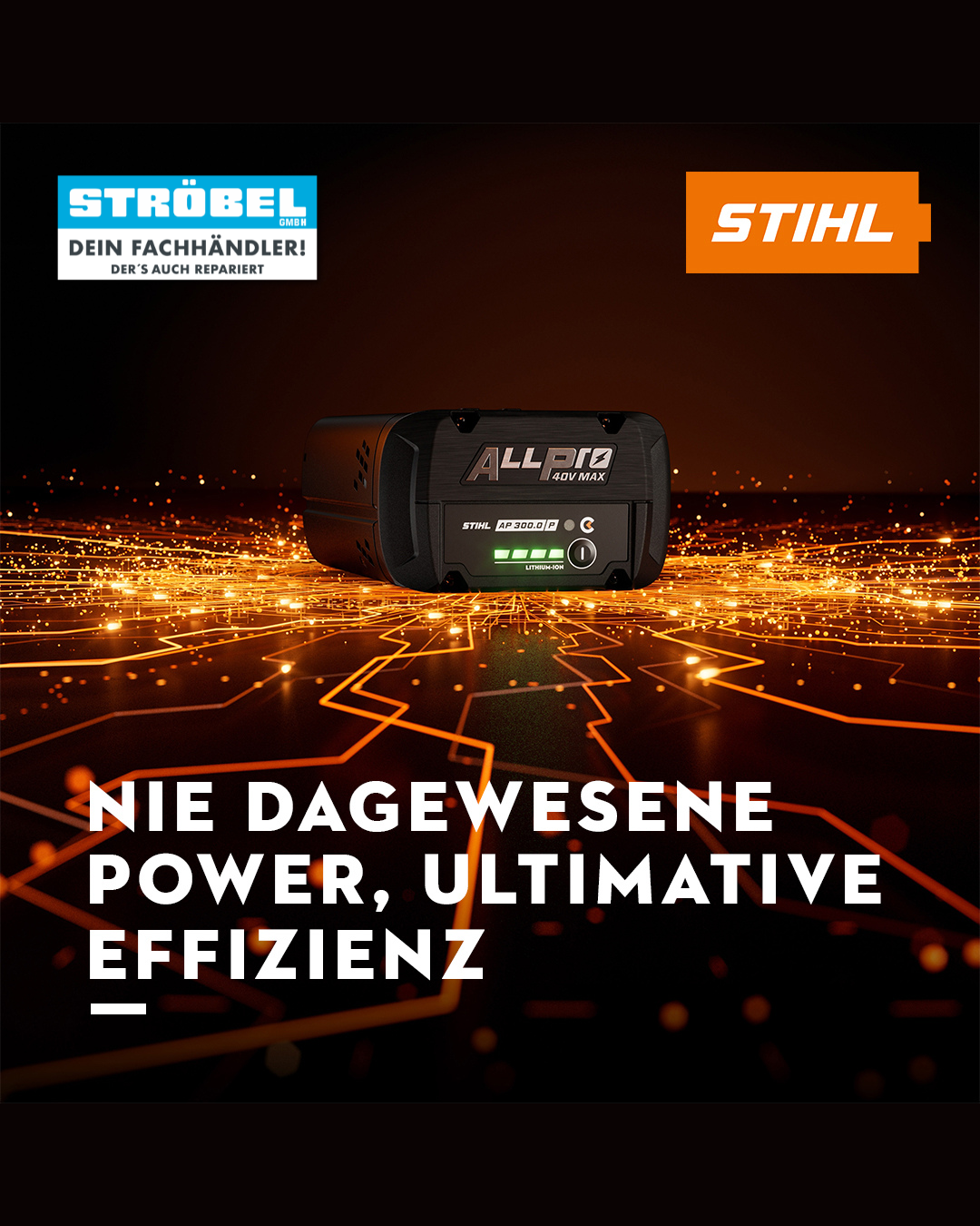 STIHL ALLPRO Performance-Akku mit hoher Leistung und Effizienz