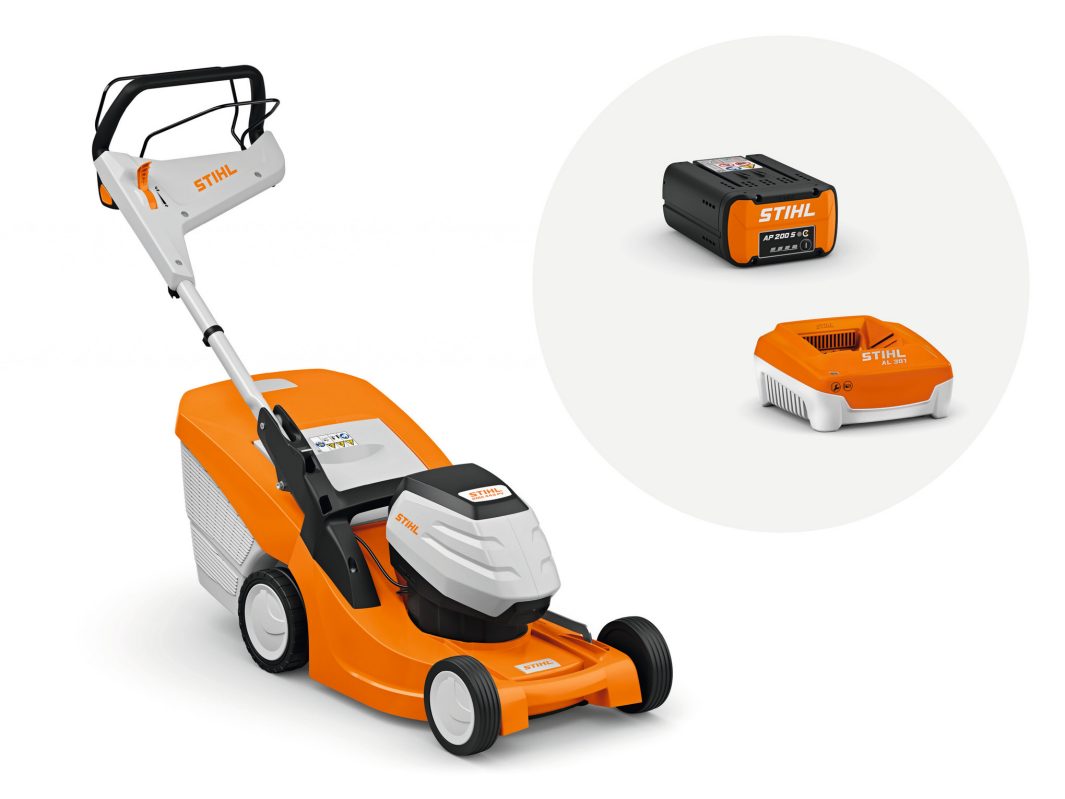 Akku-Rasenmäher RMA 443 PV - Set (AP 200 S + AL 301) Akku-Rasenmäher RMA 443 PV - Set (AP 200 S + AL 301)