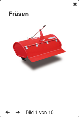 Hack und Fräseinrichtung