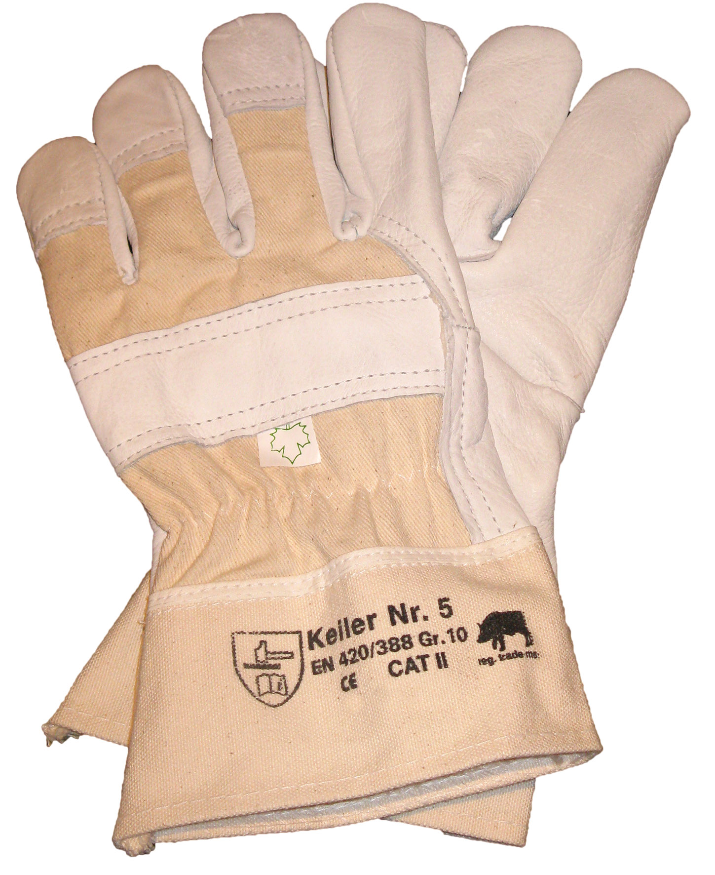 Schutz-Handschuh Keiler Nr. 5 aus Rindnarbenleder