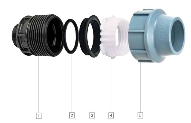 208020080-b Anschlussverschraubung mit Innengewinde 25 x 1"IG