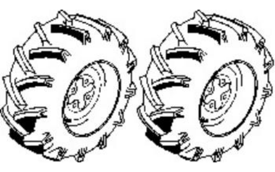 Paar Triebräder 23x8.50-12 AS