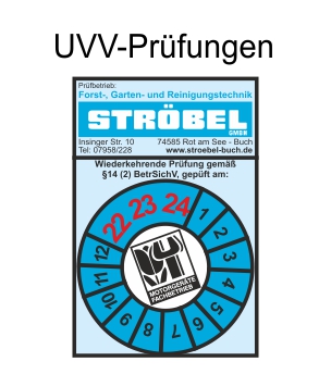 Informationen zu UVV Prüfungen bei Ströbel Buch.