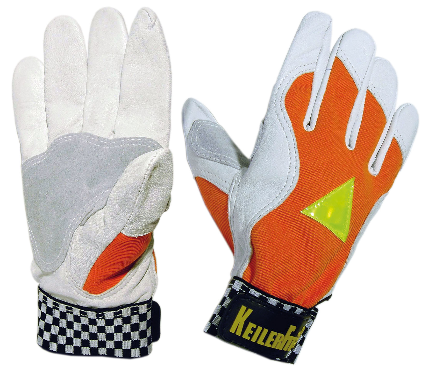 Handschuh Keiler fit orange - aus weichem Ziegen-Nappaleder